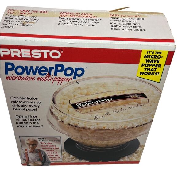 Vintage Presto Pride Orville Redenbacker's Own Power Pop Microwave Multi-Popper - Picture 1 of 5